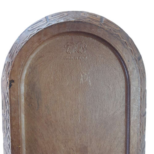 Wood and Glass Condiment Set Made in Italy
