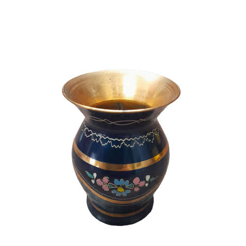 Turkish Hand painted Copper Vase