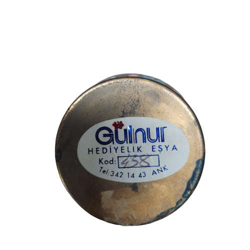 Turkish Hand painted Copper Vase