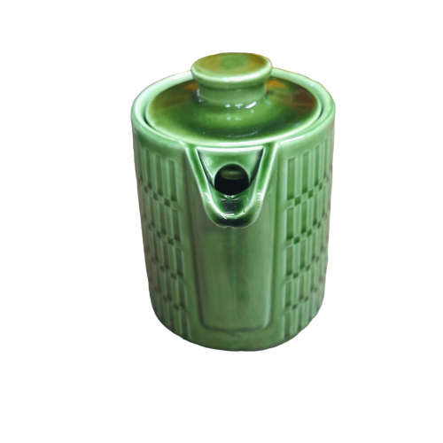 Vintage Green Ceramic Teapot