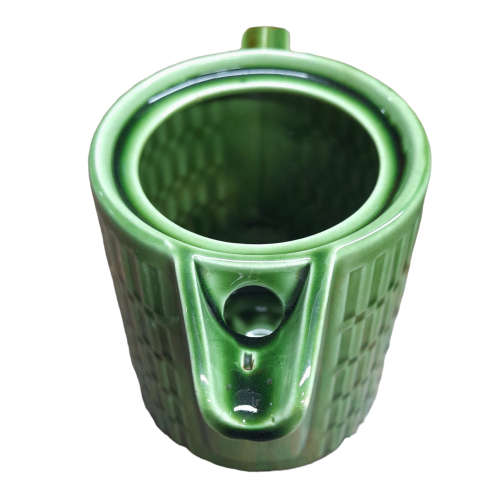 Vintage Green Ceramic Teapot
