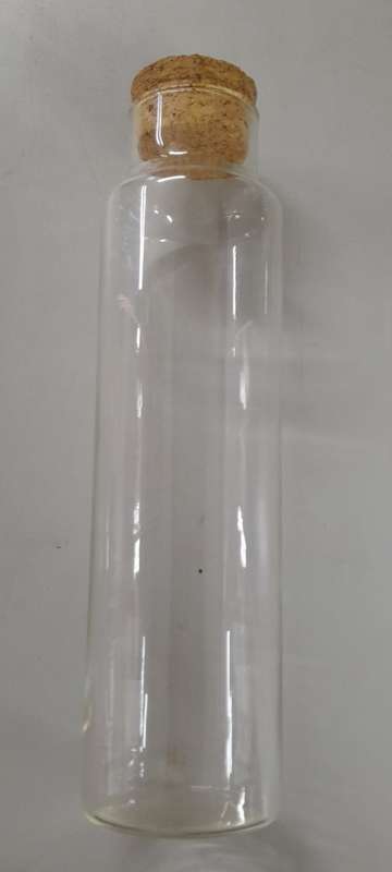 Clear Glass Canister Jar with Cork Lid