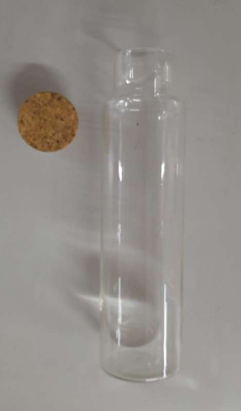 Clear Glass Canister Jar with Cork Lid