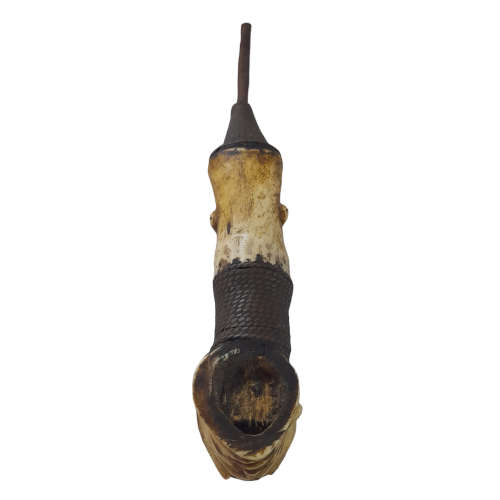 Rare African Trible Two Headed Smoking Pipe