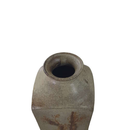Square Stoneware Vase