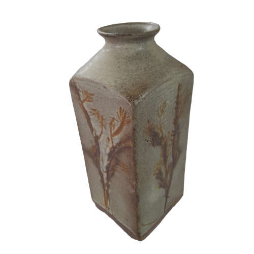 Square Stoneware Vase
