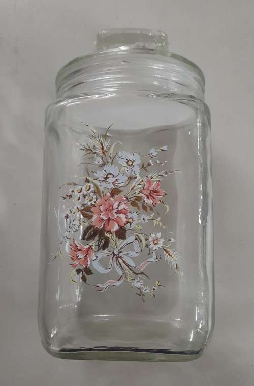 Vintage Glass Candy Jar