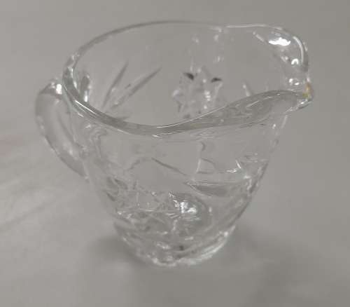 Pressed Glass Star Pattern Creamer