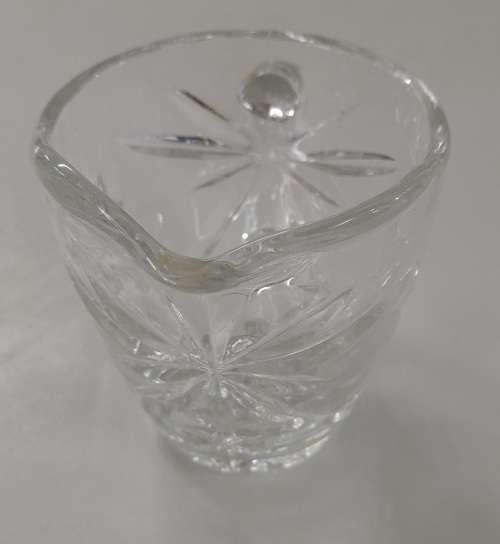 Pressed Glass Star Pattern Creamer