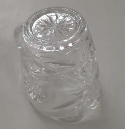 Pressed Glass Star Pattern Creamer