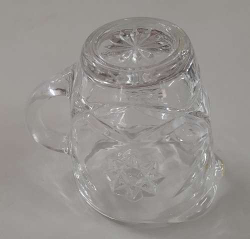 Pressed Glass Star Pattern Creamer