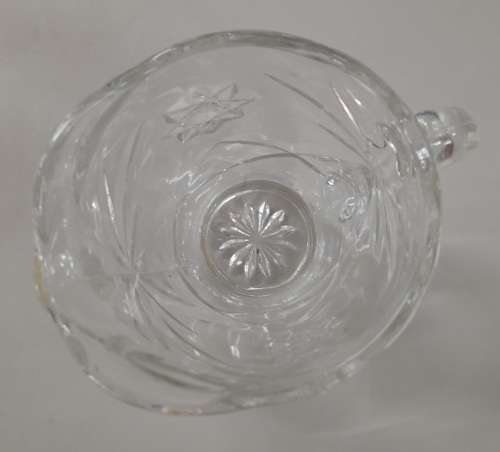 Pressed Glass Star Pattern Creamer