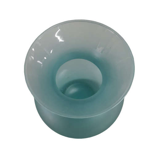 Aqua Glass Flower Vase