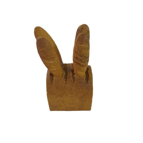 Vintage Sagaform Bread Loaf Knife Block with Butterknives