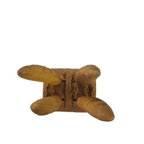 Vintage Sagaform Bread Loaf Knife Block with Butterknives