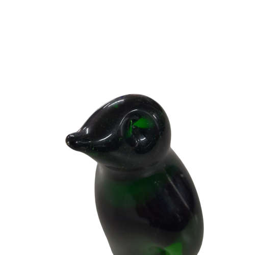 Ngwenya Glass Penguin Green Figurine