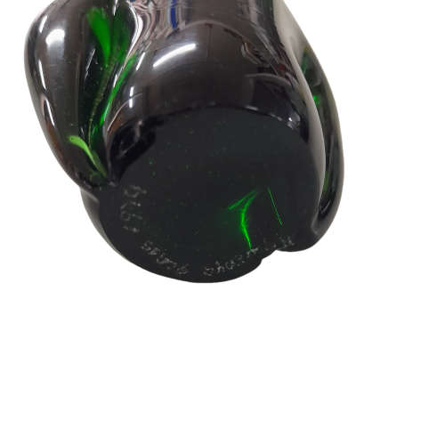 Ngwenya Glass Penguin Green Figurine