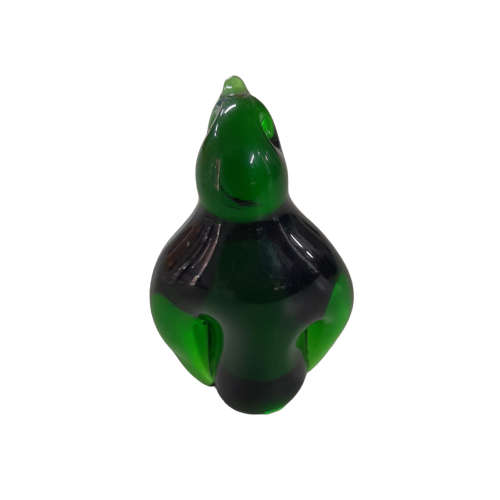 Ngwenya Glass Penguin Green Figurine