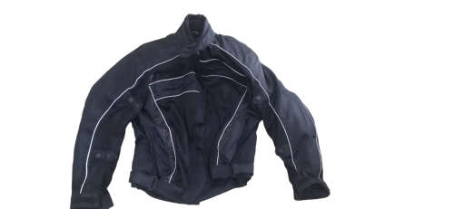 Chaina Black Motorcycle Jacket - Size 42