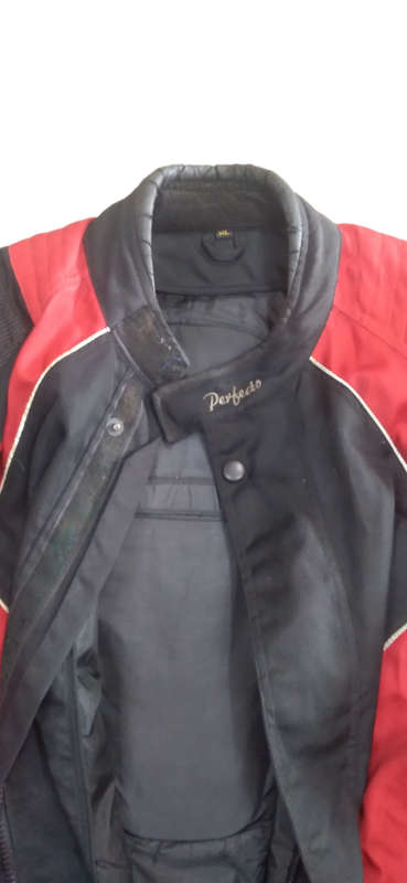 Perfecto Motorcycle Jacket - Size XL, Black and Red