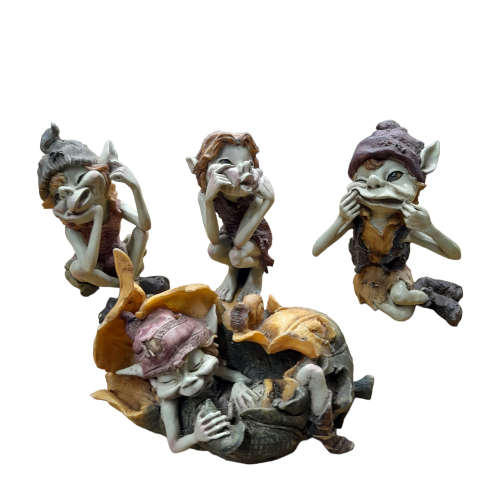 Lazy Pixies Ornaments Set of 4