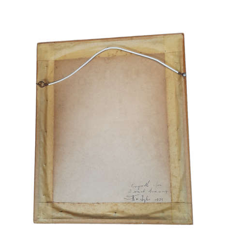 Framed Original Painted Sketch of Riddle`s Court