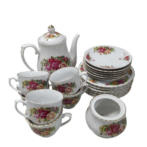 Royal China English Rose Tea Set (21 Piece out of 23 Piece)