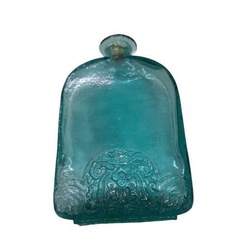 Vintage Aqua Glass Bottle