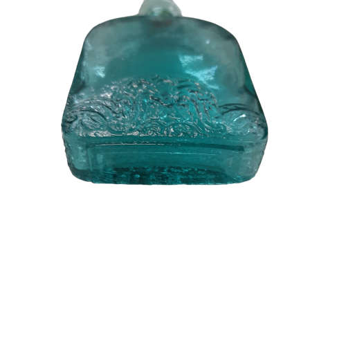 Vintage Aqua Glass Bottle