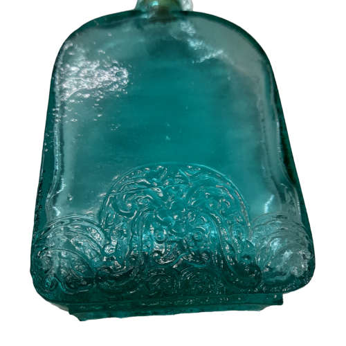 Vintage Aqua Glass Bottle