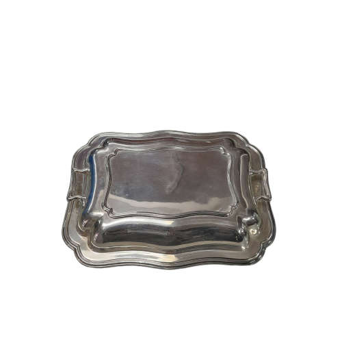 Antique Silver Plated  HB and H Entree Dish, Lidded  With Twin Handles