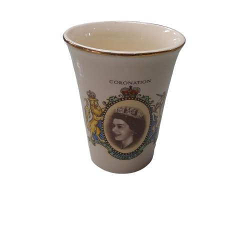 1953 Elizabeth II Coronation Porcelain Cup - Durban City Council - Sylvan England