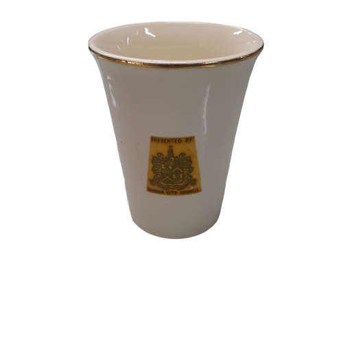1953 Elizabeth II Coronation Porcelain Cup - Durban City Council - Sylvan England