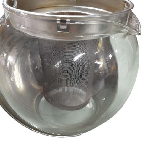 Stainless Steel Glass Teapot