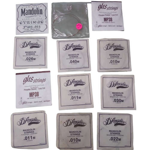 Various Mandolin Strings - open packages