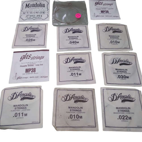 Various Mandolin Strings - open packages