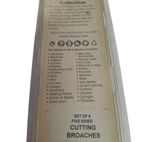 Modelcraft Cutting Broach Set  0.6 - 2.0mm (PBR2194)