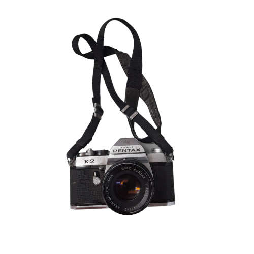 Pentax K2 Camera With A 55mm Lens