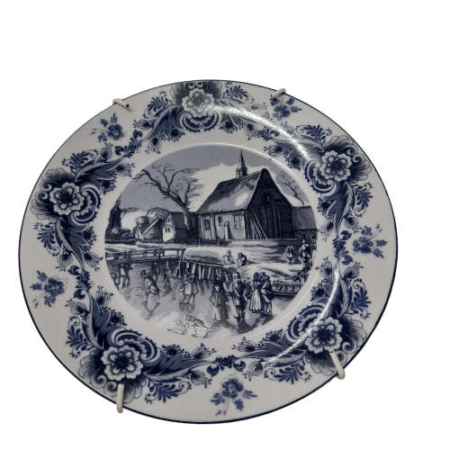 Wiesenthal Porzellan Oude Mollen Delfts Wall Plates  x 3