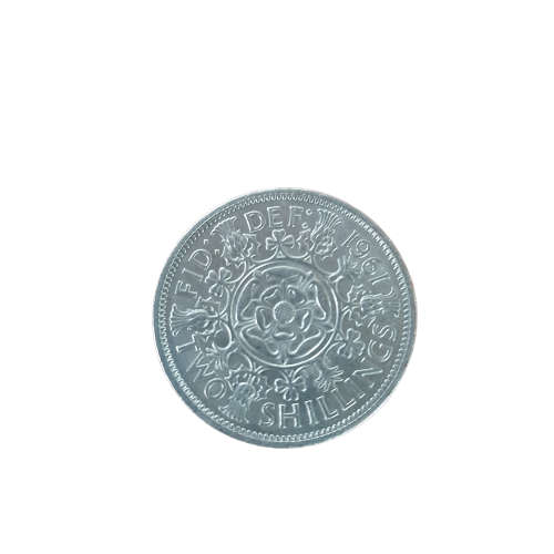 1961 UK 2 Shillings Coin Florin Queen Elizabeth II Great Britain England