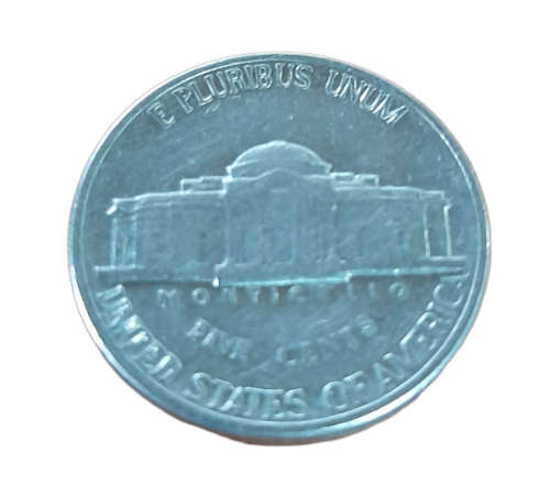 1988 D Jefferson Nickel Coin, Vintage Collectible Nickel