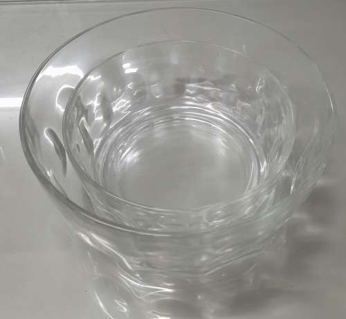 Arcoroc France Thumbprint Trifle Bowl And 12 Matching Sundae Dishes And Medium Thumbprint Bowl