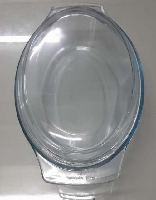 Large Marinex Glass Oval Baking Dish