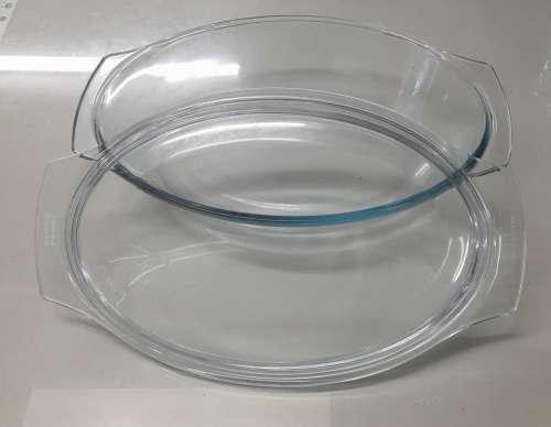 Large Marinex Glass Oval Baking Dish