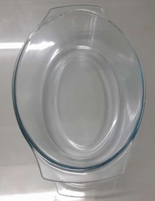 Large Marinex Glass Oval Baking Dish