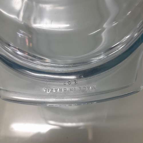Large Marinex Glass Oval Baking Dish