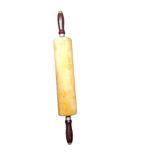 Vintage Old Heavy Rolling Pin Dough Roll Wood Shabby Cookies XL Roll Baking