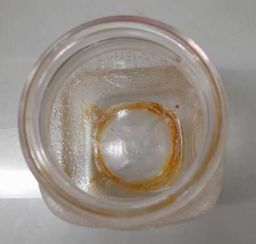 Vintage CL Clear Glass Storage Container