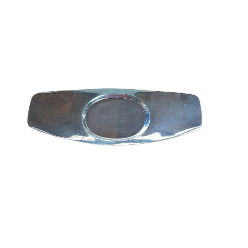 Vintage Stainless Steel Sauce Boat On Stand