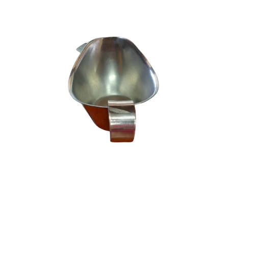 Vintage Stainless Steel Sauce Boat On Stand